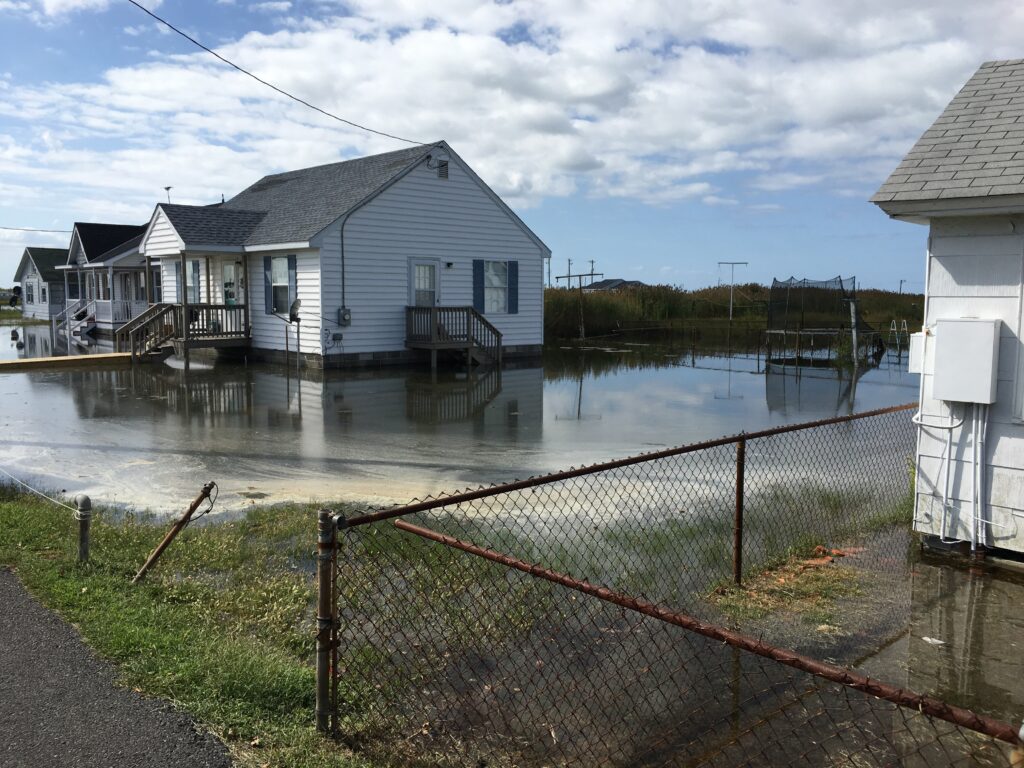 Tangier flooding