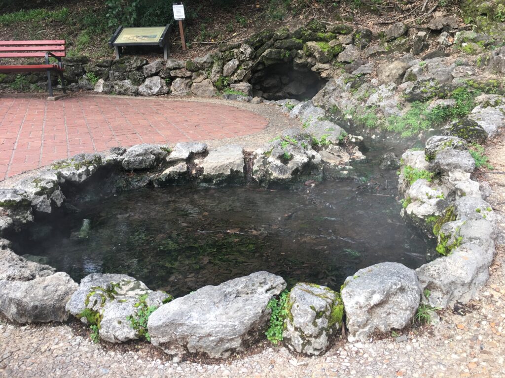 Example of a hot spring